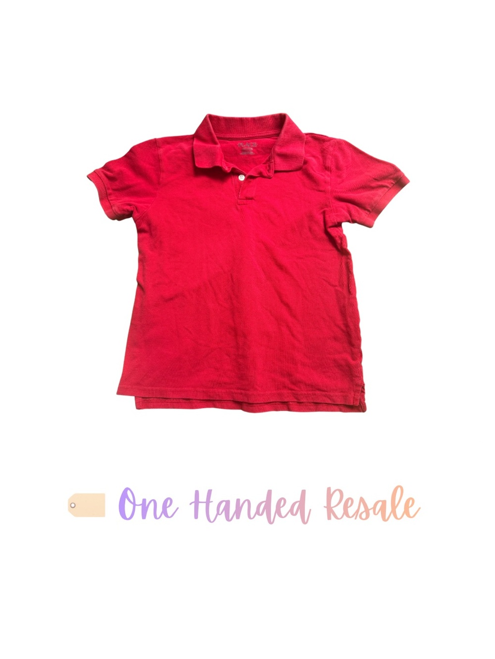 👕 The Children’s Place Kids Classic Red Short-Sleeve Boys Polo Shirt L